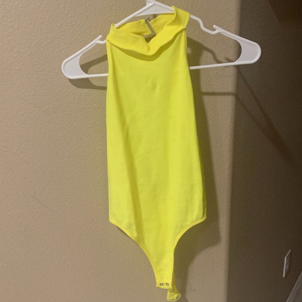 Neon Yellow Body Suit